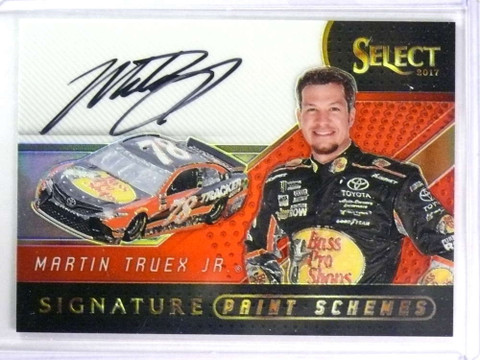 2017 Prizm Select Racing Sigs Print Schemes Martin Truex Jr Autograph #/25
