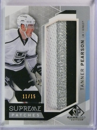 2015-16 SP Game Used Supreme Patch Jersey Tanner Pearson #D11/15
