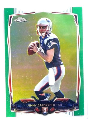 2014 Topps Chrome Green Refractor Rookie RC Jimmy Garoppolo #150