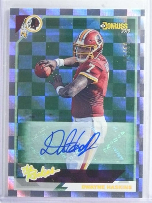 2019 Donruss The Rookies Dwayne Haskins autograph auto rc rookie #D89/99
