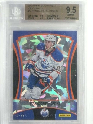 2012-13 Panini Black Friday Cracked Ice Ryan Nugent-Hopkins rc BGS 9.5