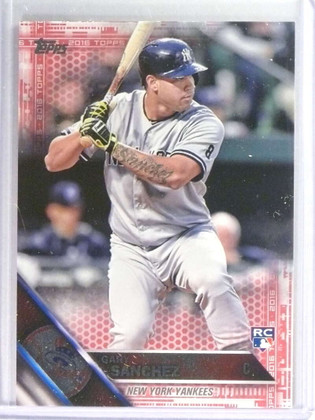 2016 Topps Pink Gary Sanchez Rookie RC #D46/50 #675