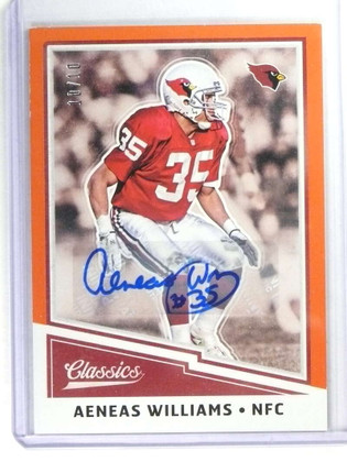 2017 Classics Significant Signatures Orange Aeneas Williams autograph auto /10