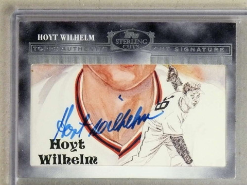 2006 Topps Sterling Cuts Mystery Pack Hoyt Wilhelm Autograph Auto #CUT82