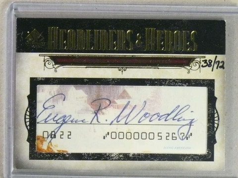DELETE 32103 2008 SP Legendary Cuts Headliners Heroes Gene Woodling Cut Autograph /72