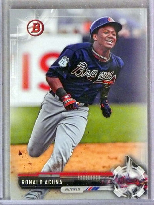 2017 Bowman Draft Silver Ronald Acuna Jr. rc rookie #D196/499 #BD39