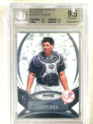 2010 Bowman Sterling Gary Sznchez rc rookie #GS BGS 9.5 GEM MINT