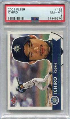 2001 Fleer Tradition 452 Ichiro Suzuki Rookie PSA 8 NM-MT