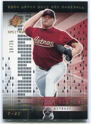 2004 SPx Spectrum 87 Roger Clemens 19/25