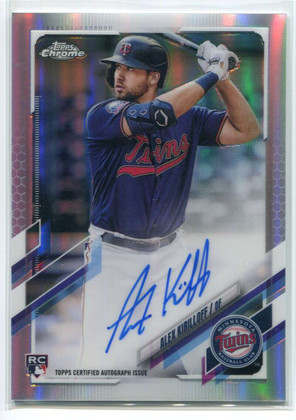 2021 Topps Chrome Autographs Refractor RAAK Alex Kirilloff Rookie Auto 385/499