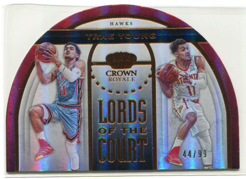2019-20 Crown Royale Lords of the Court 17 Trae Young 44/99