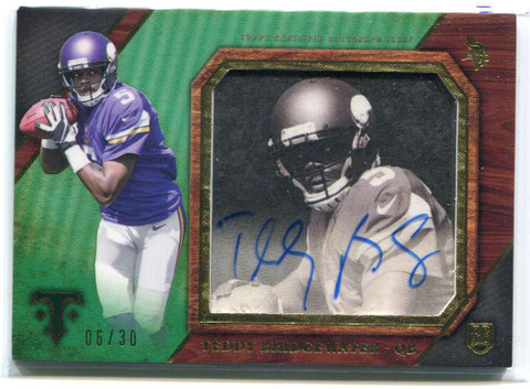 2014 Topps Triple Threads Transparencies Teddy Bridgewater Rookie Auto 6/30