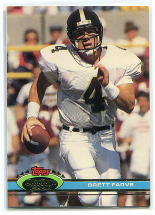 1991 Stadium Club 94 Brett Favre UER Rookie Farve