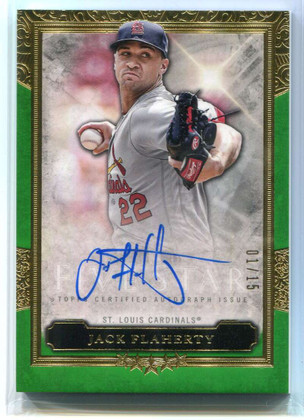 2020 Topps Five Star Autographs Green FSAJF Jack Flaherty Auto 1/15