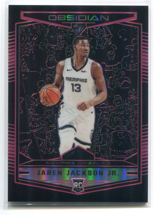 2018-19 Chronicles Pink 581 Jaren Jackson Jr. Obsidian Preview Rookie 11/75