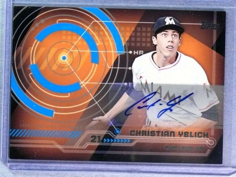 2014 Topps Trajectory Christian Yelich Autograph Auto #TACY