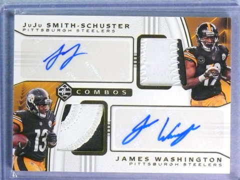 2018 Limited Combos James Washington JuJu Smith-Schuster Patch Autograph #28/35
