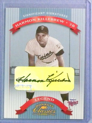 2002 Donruss Classics Significant Signatures Harmon Killebrew Autograph #007/100