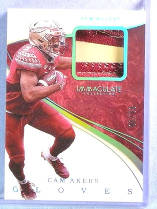 2020 Immaculate Collection Collegiate Gloves Prime Cam Akers #06/56 #20