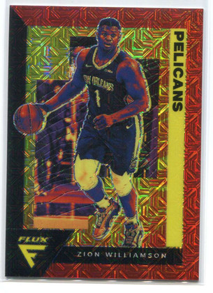 2020-21 Panini Flux Red Mojo 109 Zion Williamson 23/49