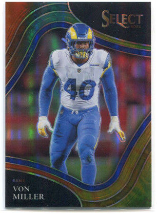 2021 Select Prizm Tie Dye Refractor 312 Von Miller 9/25 Field Level