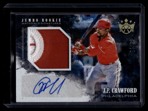 2018 Diamond Kings Jumbo Holo Gold J. P. Crawford Rookie Patch Auto 4/25