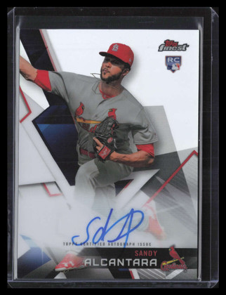 2018 Finest Autographs FASA Sandy Alcantara Rookie Auto (a)