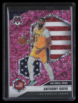 2020-21 Panini Mosaic Mosaic Fast Break Pink Refractor 250 Anthony Davis 13/20