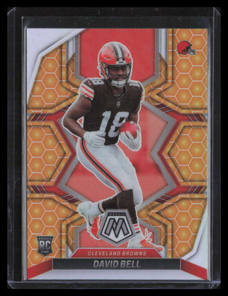 2022 Panini Mosaic Honeycomb Refractor 328 David Bell Rookie