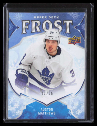 2019 Upper Deck Singles Day Winter Silver Frost w17 Auston Matthews 11/25