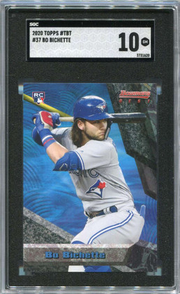 2020 Topps Throwback Thursday 37 Bo Bichette 94 Bowman's Best SGC 10 GEM MINT