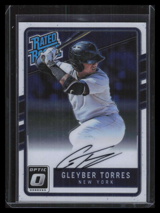 2017 Donruss Optic Rated Rookies Signatures RRSGT Gleyber Torres Rookie Auto