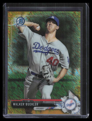 2017 Bowman Chrome Gold Shimmer Refractor bcp82 Walker Buehler Rookie 24/50