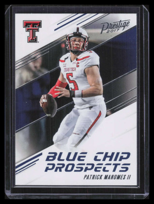 2017 Prestige Blue Chip Prospects 8 Patrick Mahomes II Rookie