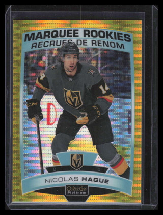 2019-20 O-Pee-Chee Platinum Seismic Gold 192 Nicholas Hague Rookie 48/50