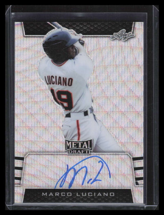 2019 Leaf Metal Draft Silver Wave baml1 Marco Luciano Rookie Auto 19/30