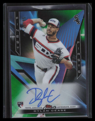 2020 Finest Firsts Autographs Green Wave Refractor Dylan Cease Rookie Auto 59/99