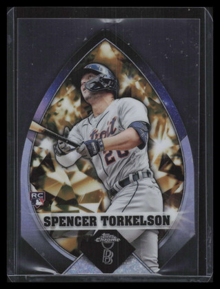 2022 Topps Chrome Ben Baller Diamond Die Cuts Gold Refractor Torkelson RC 38/50
