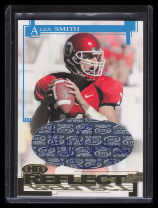 2005 SAGE HIT Reflect Gold Autographs ra11 Alex Smith Rookie Auto 34/100