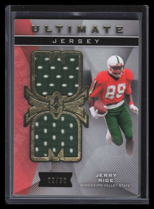 2013 Ultimate Collection Ultimate Jerseys UJJR Jerry Rice Dual Jersey 2/50