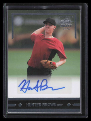 2020 Leaf Ultimate Draft '91 Gold Leaf Rookies glrhb1 Hunter Brown Rookie Auto