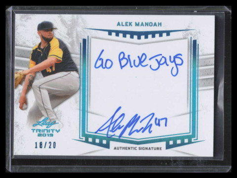 2019 Leaf Trinity Platinum Spectrum aam2 Alex Manoah Rookie Auto 18/20