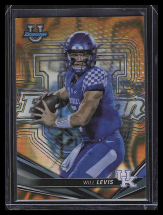2022 Bowman's Best University Gold Lava Refractor 60 Will Levis Rookie 19/75