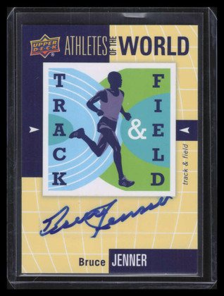 2011 Upper Deck Sports Athletes of the World Autographs AWBJ Bruce Jenner Auto