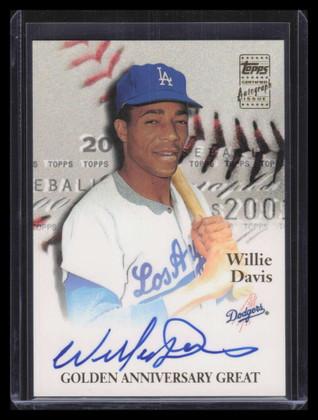 2001 Topps Golden Anniversary Autographs GAAWD Willie Davis Auto