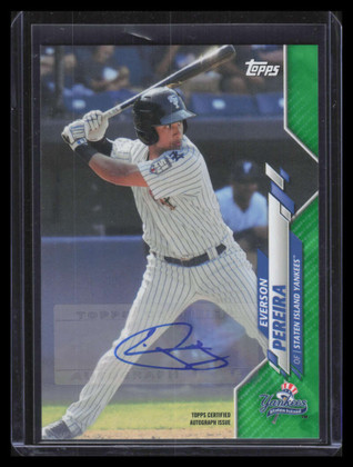 2020 Topps Pro Debut Autographs Green pd116 Everson Pereira Rookie Auto 23/99