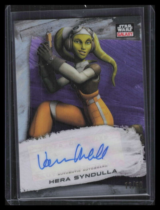2022 Topps Chrome Star Wars Galaxy Autograph Refractor Vanessa Marshall Auto /50