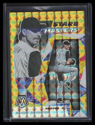 2021 Panini Mosaic Stare Masters Mosaic Gold Refractor 13 Randy Johnson 3/10