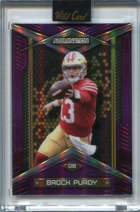 2023 Wild Card Alumination Rainbow Purple abcbp Brock Purdy 24/50