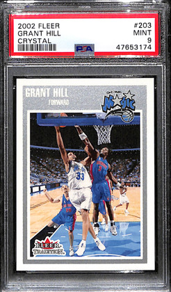 2002-03 Fleer Tradition Crystal 203 Grant Hill 68/199 PSA 9 MINT